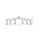 OSRAM Deckenstrahler, weiß, 6-flg., Metall, GU10-LED 927 dim