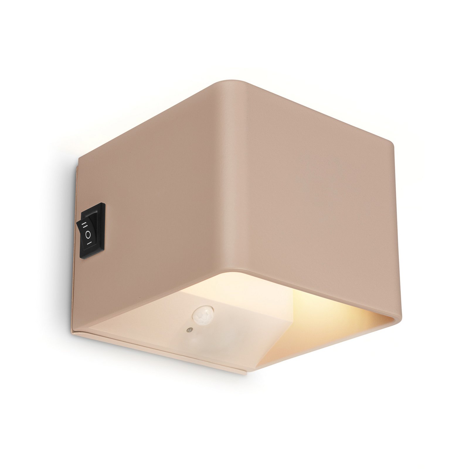 LED-akutoitega seinavalgusti Barro, beež, laius 8 cm, metall, andur