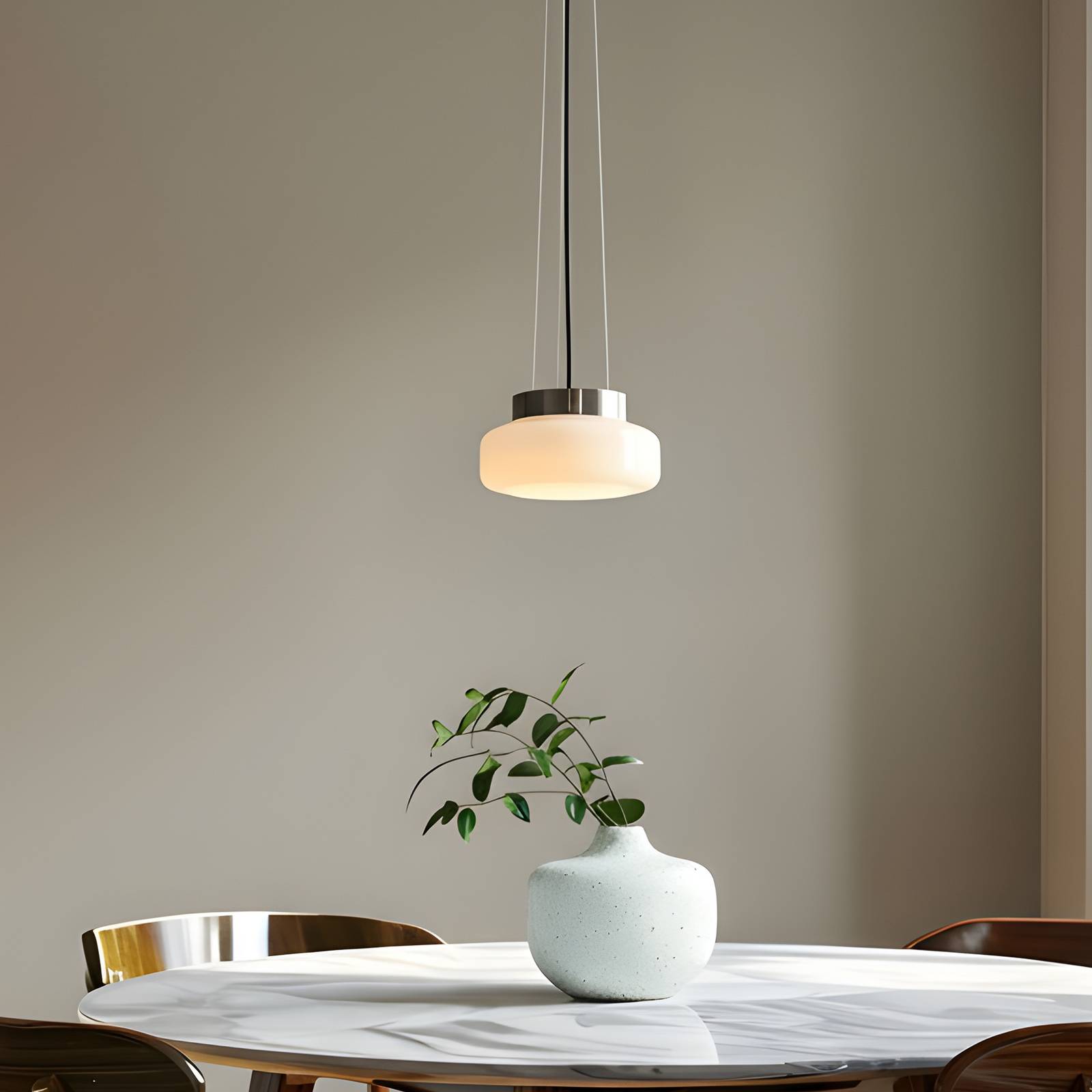 Hängeleuchte BonBon, creme, Ø 16 cm, Glas günstig online kaufen