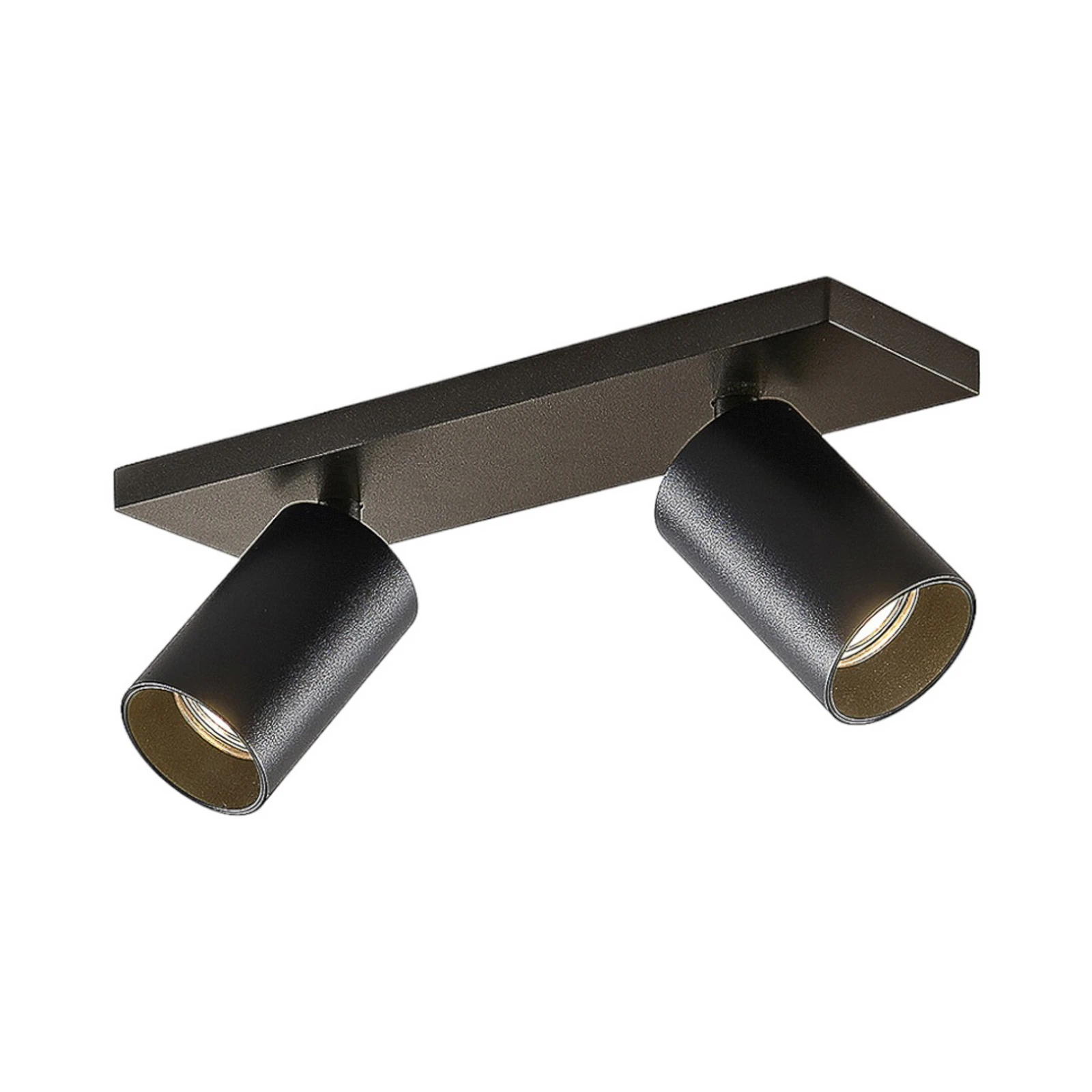 Arcchio Spot Brinja, negru, unghiular, Ø 6 cm, 2 fig., GU10