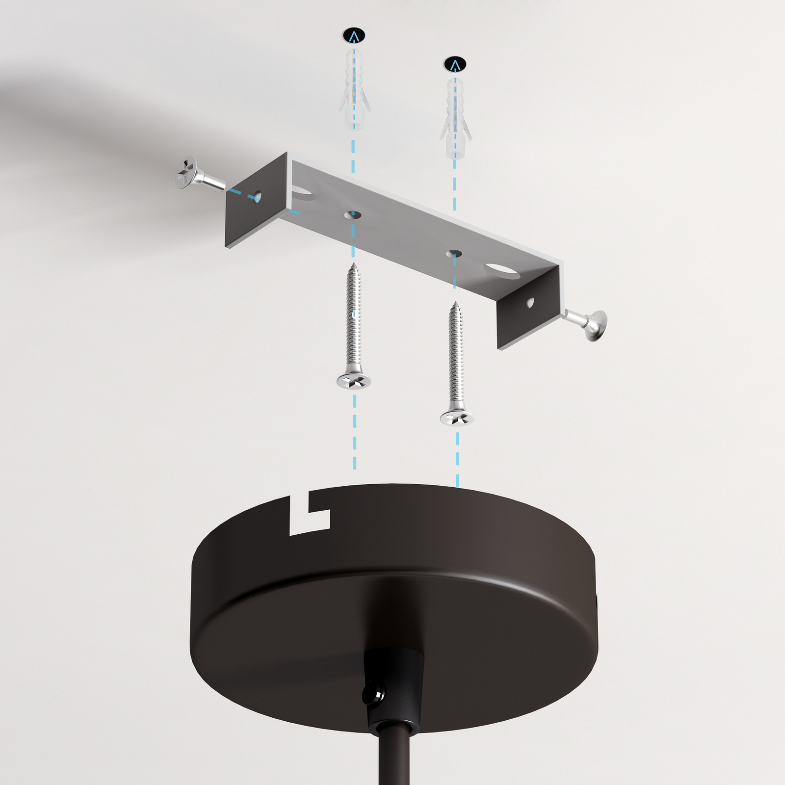 Hängelampe Goldi 2er-Set, schwarz/gold, Ø 30 cm, Metall, E27 Hängelampe Goldi 2er-Set, schwarz/gold, Ø 30 cm, Metall, E27