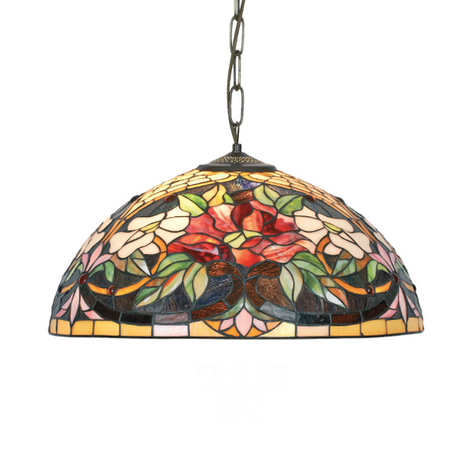 Lampa wisząca Ariadne w stylu Tiffany 1-punktowa