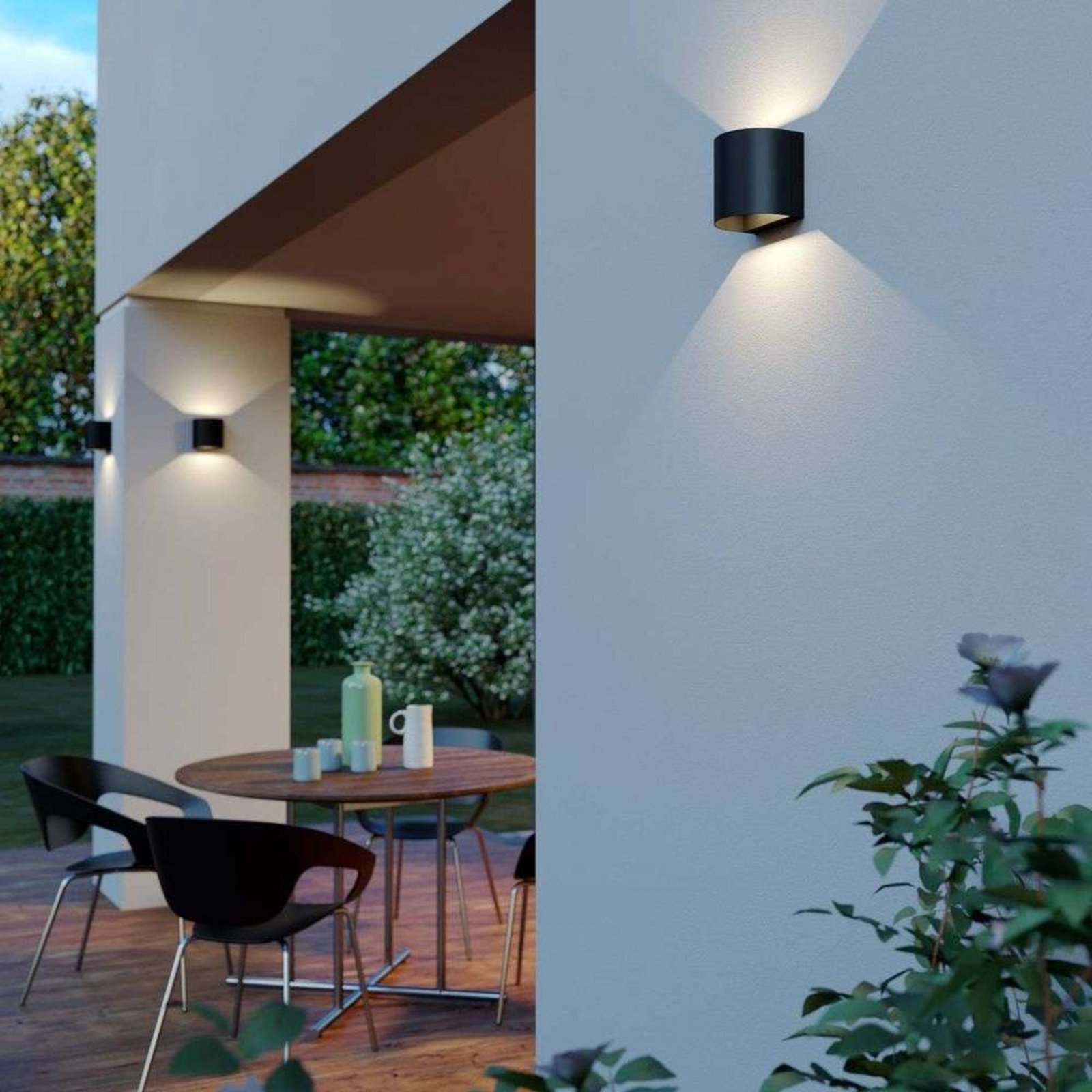 Gladis LED Aplica de Exterior Black - Lindby