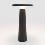IP44.de lix LED rechargeable table lamp, dimmable, black