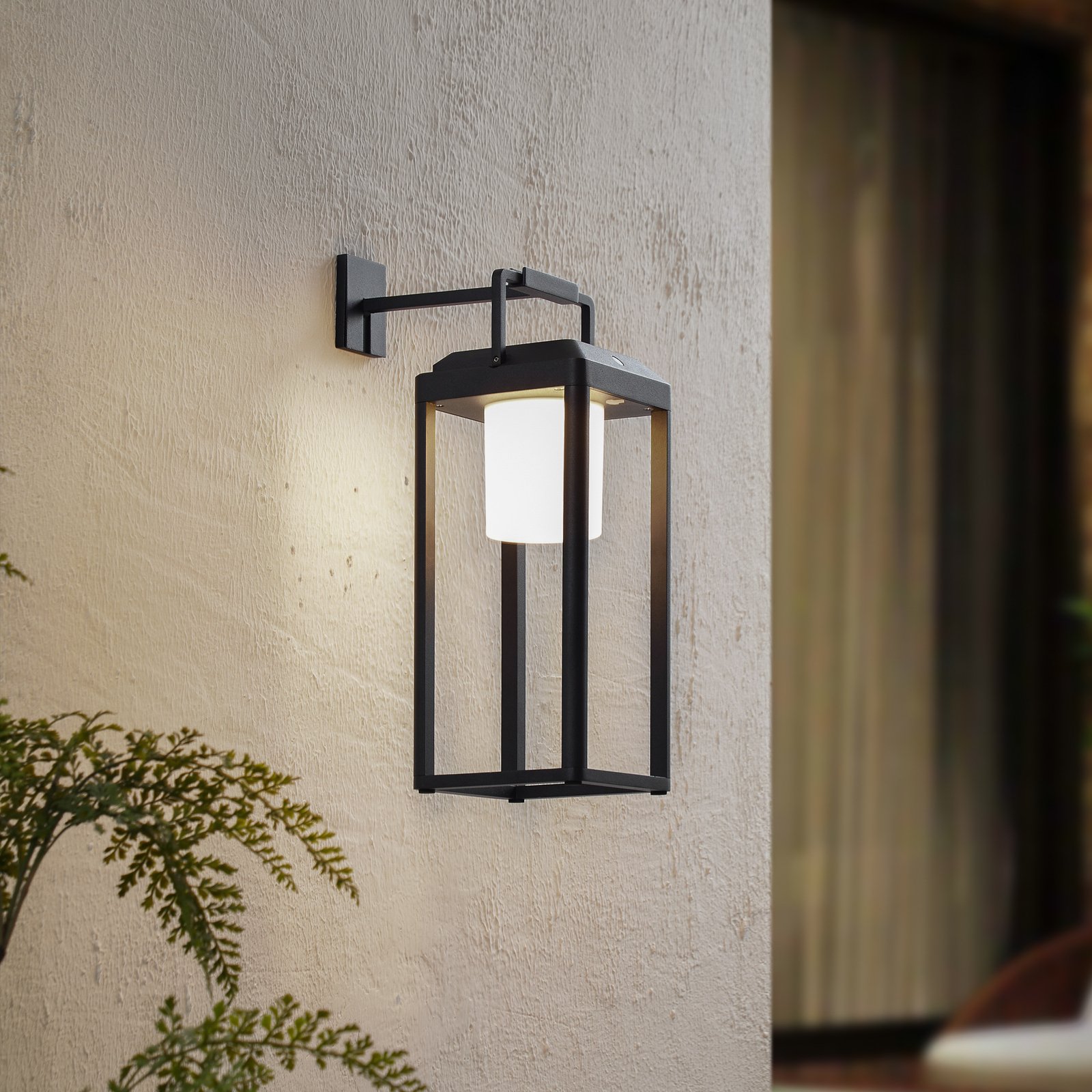 Tilena Square Lampa se solárním článkem Černá - Lucande