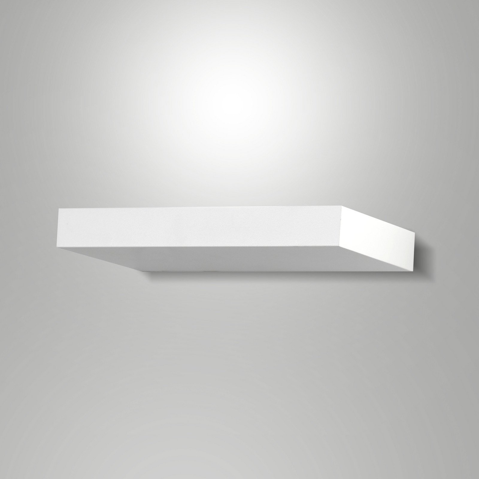 Fabas Luce Aplică de perete LED Guia alb metal 24 cm lățime - Camera de zi / sufragerie - Modern