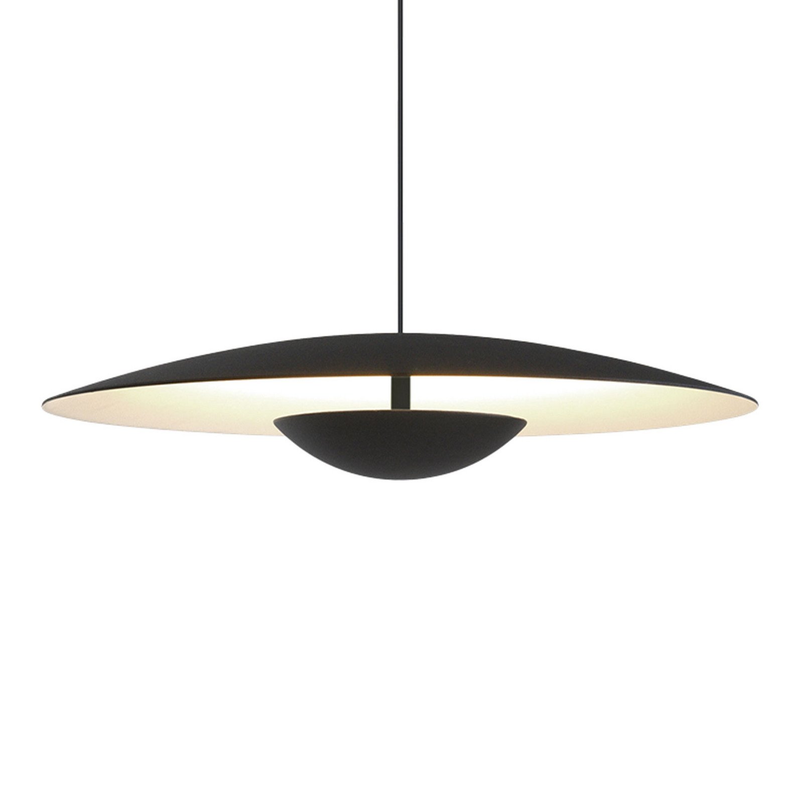 MARSET Ginger LED pandantiv triac Ø32cm negru/alb