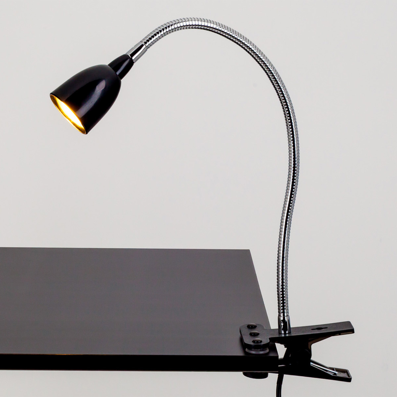 Rabea - LED-klämlampa i svart