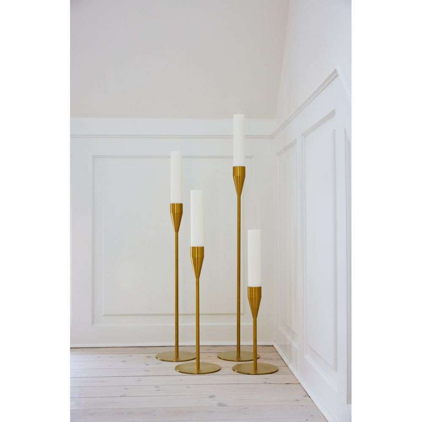 Mars Maxi Candle Holder H32 Brass - Piet Hein