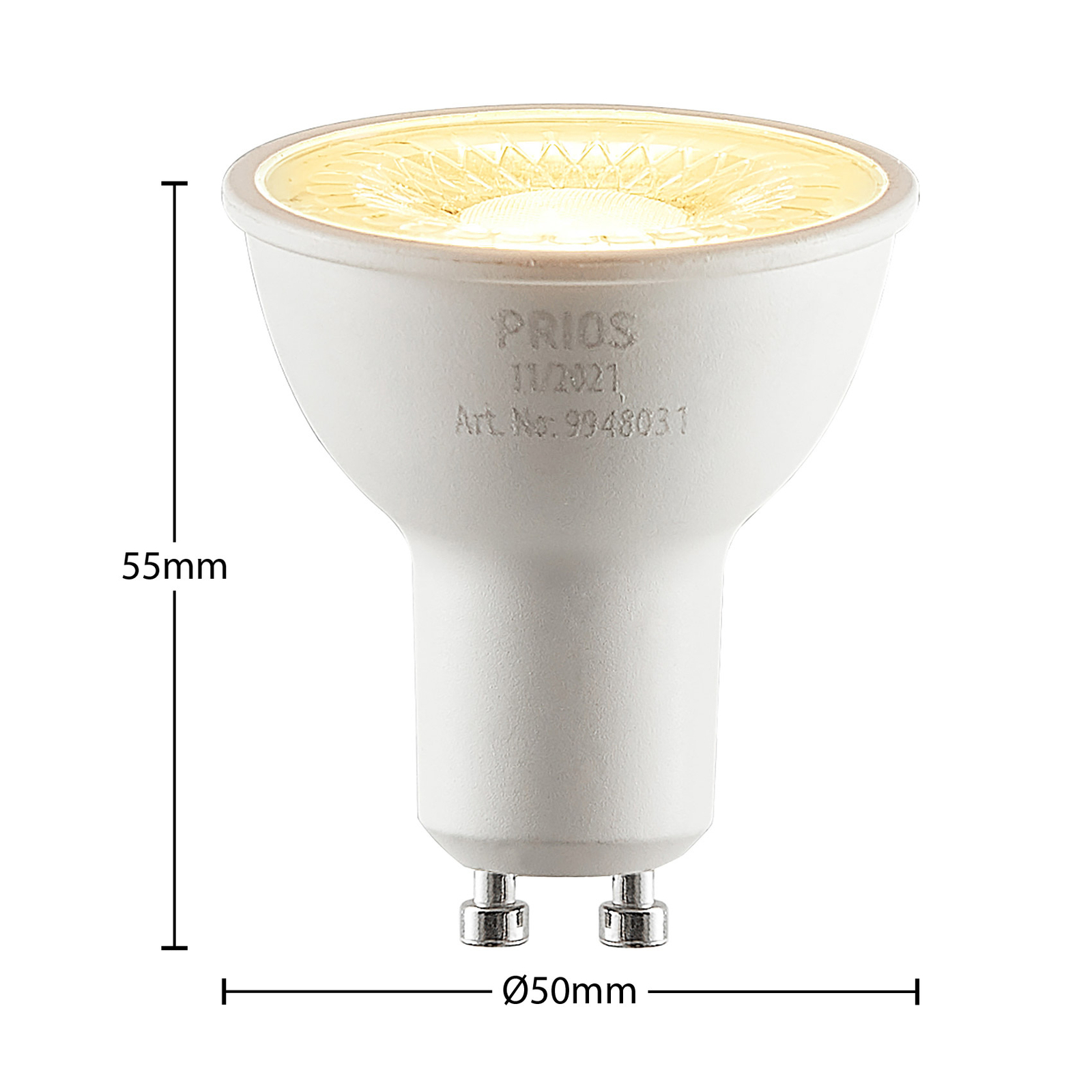 Réflecteur LED GU10 5 W 2 700 K 60°