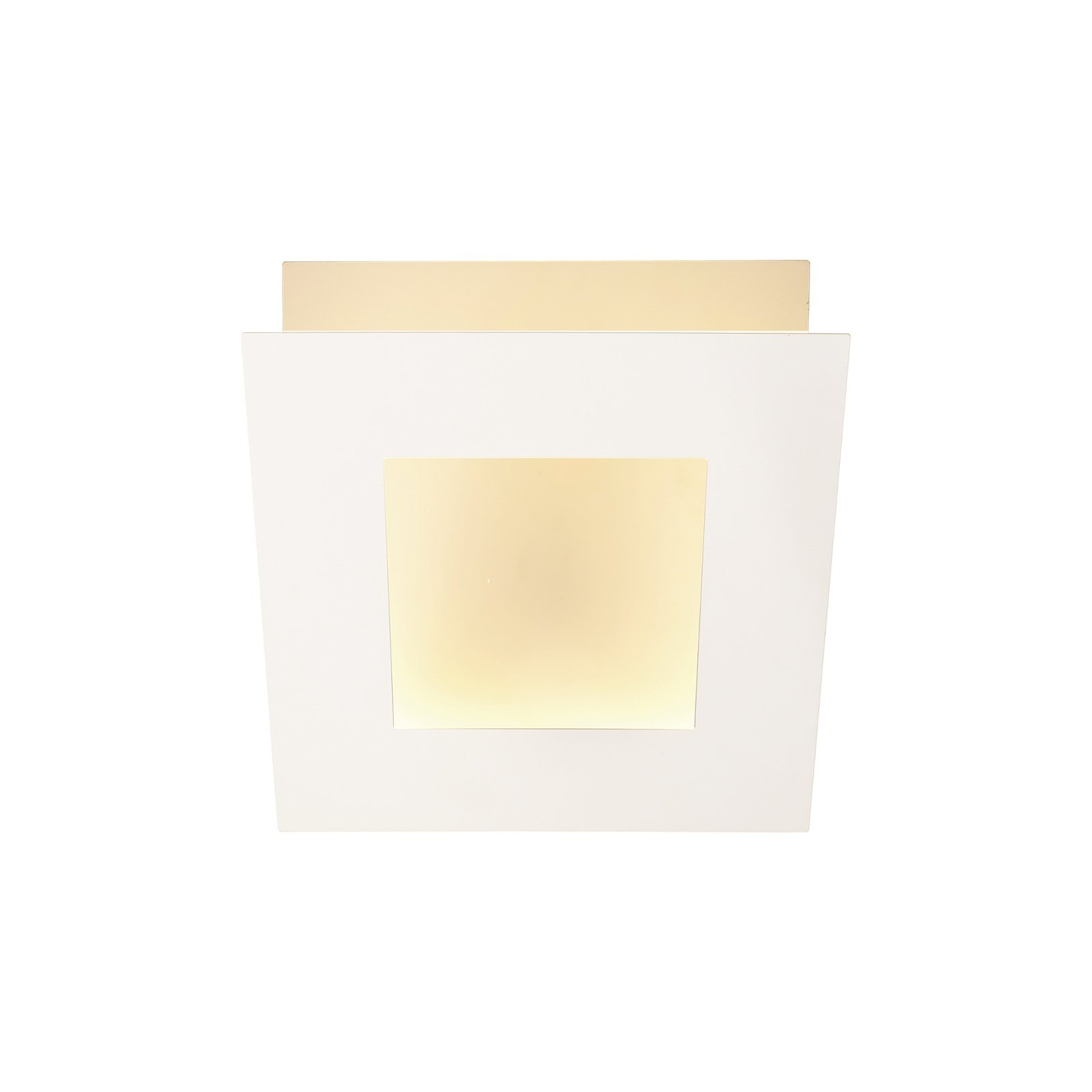 Aplique de pared LED Dalia, blanco, 22 x 22 cm, aluminio