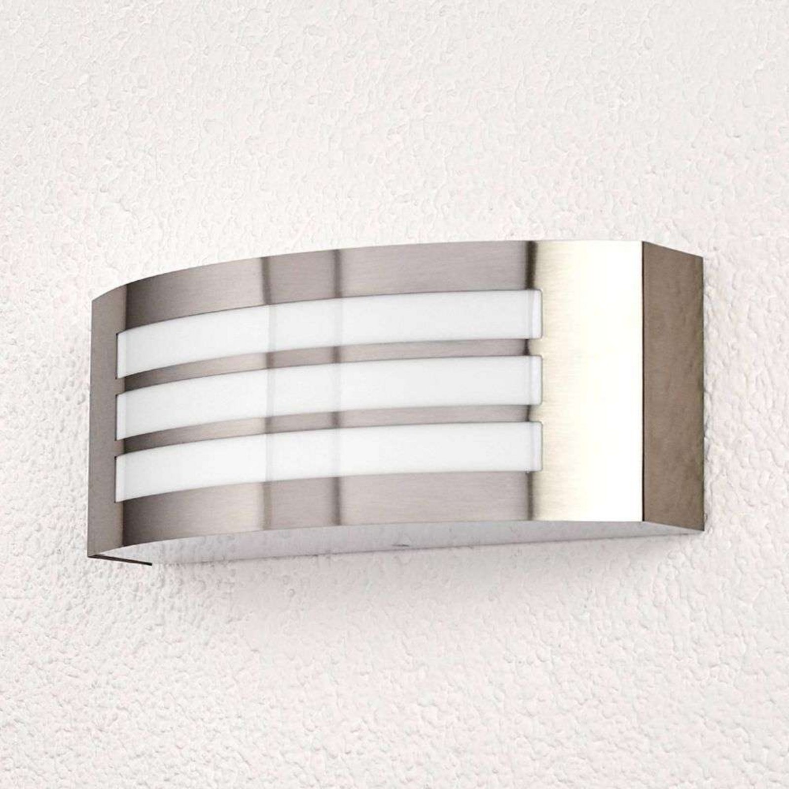 Raja Striped Aplica de Exterior Stainless Steel - Lindby