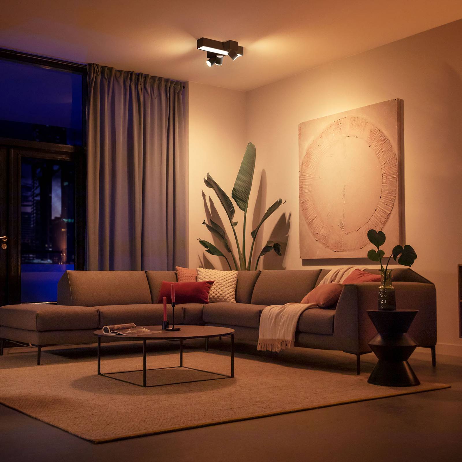 Philips Hue Centris Cross 3-punktowa czarna