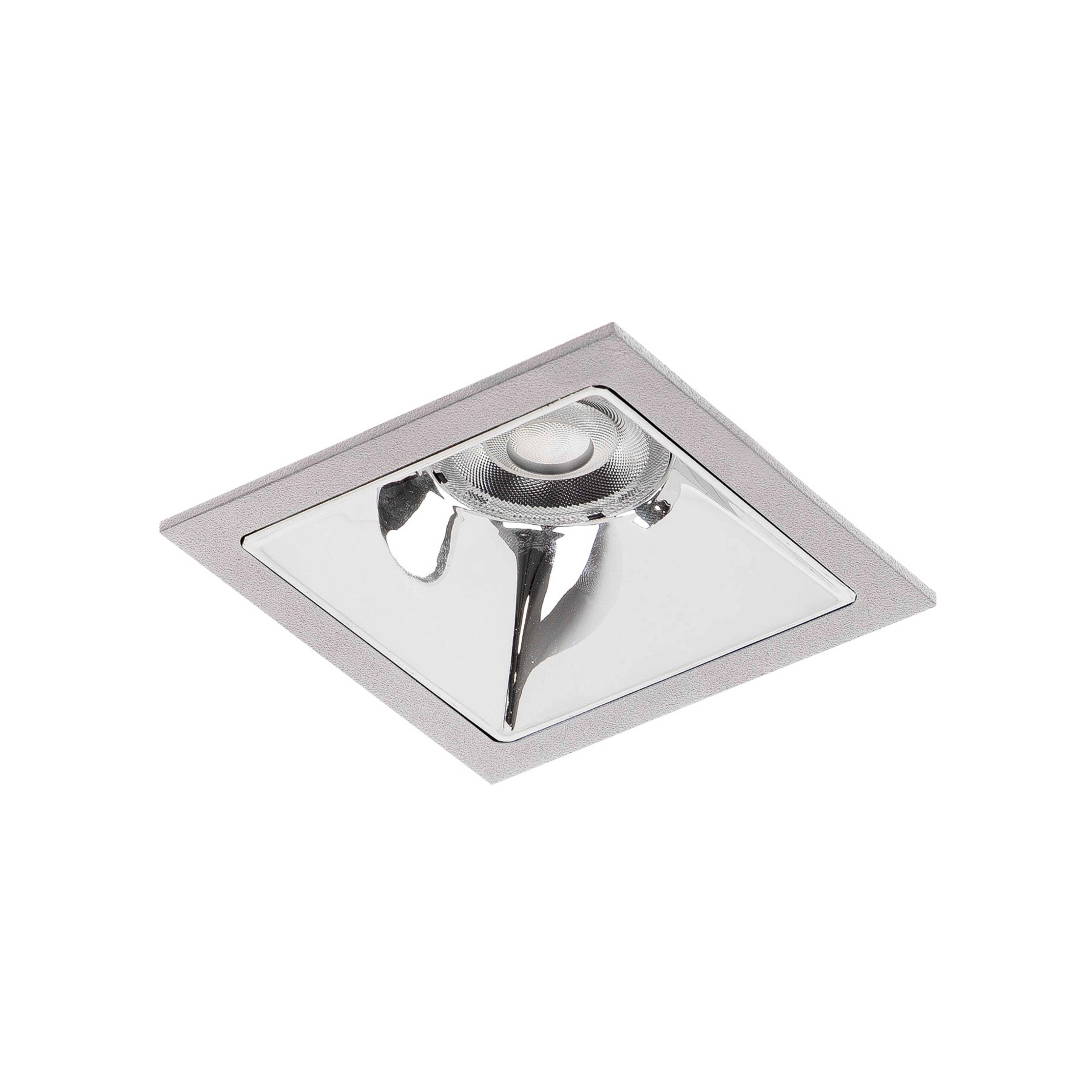 BRUMBERG Apollo Mini, liscio, angolare, DALI, 3.000 K, argento