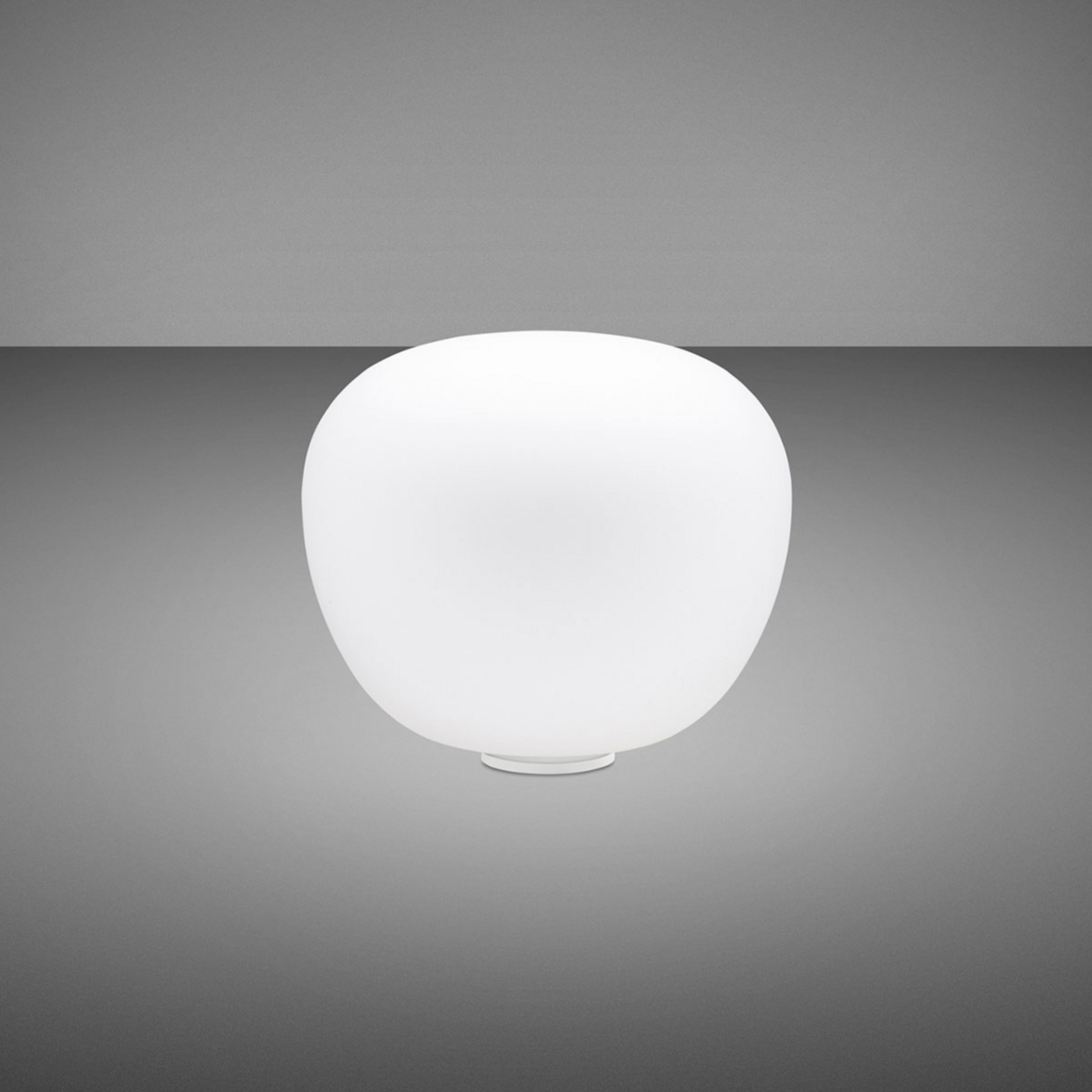 Fabbian Lumi Mochi bordlampe, liggende, Ø 20 cm