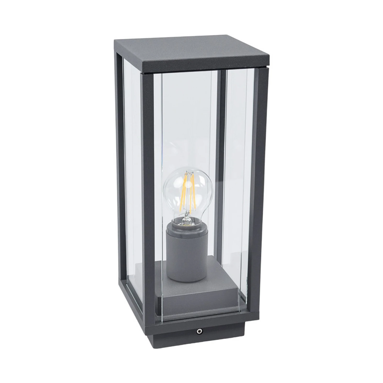 Lucande lampioncino Annalea, 35 cm, antracite, IP54