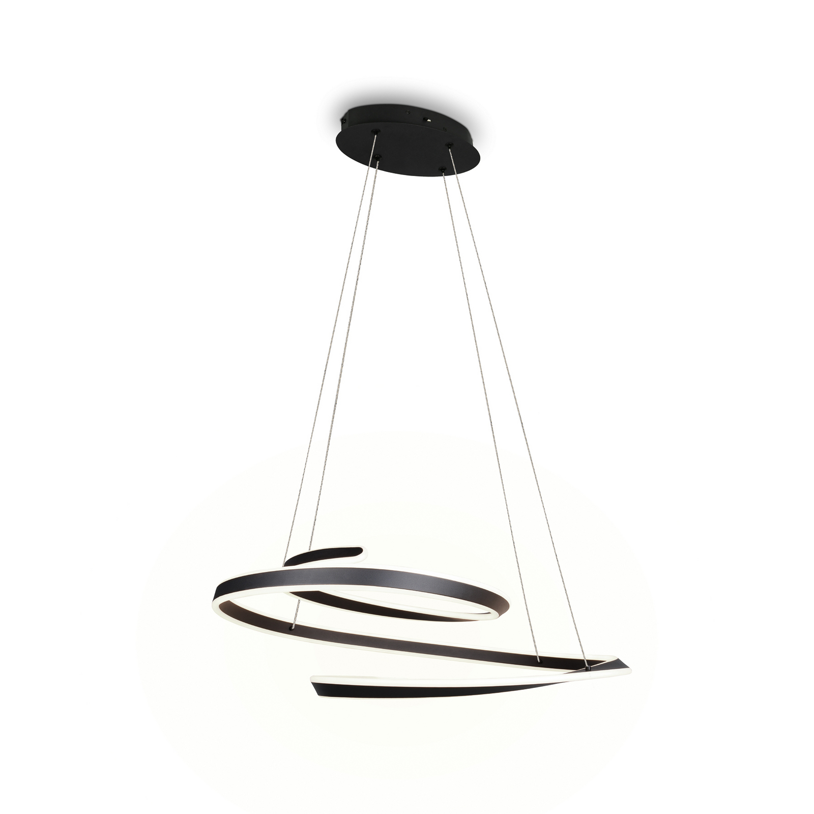 LED-riippvalgusti Arlington, mattmust, pikkus 80 cm, metall, CCT LED-riippvalgusti Arlington, mattmust, pikkus 80 cm, metall, CCT