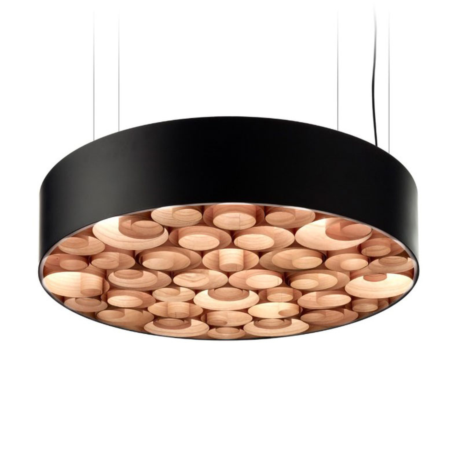 LZF Spiro lámpara colgante 75cm app Casambi cerezo