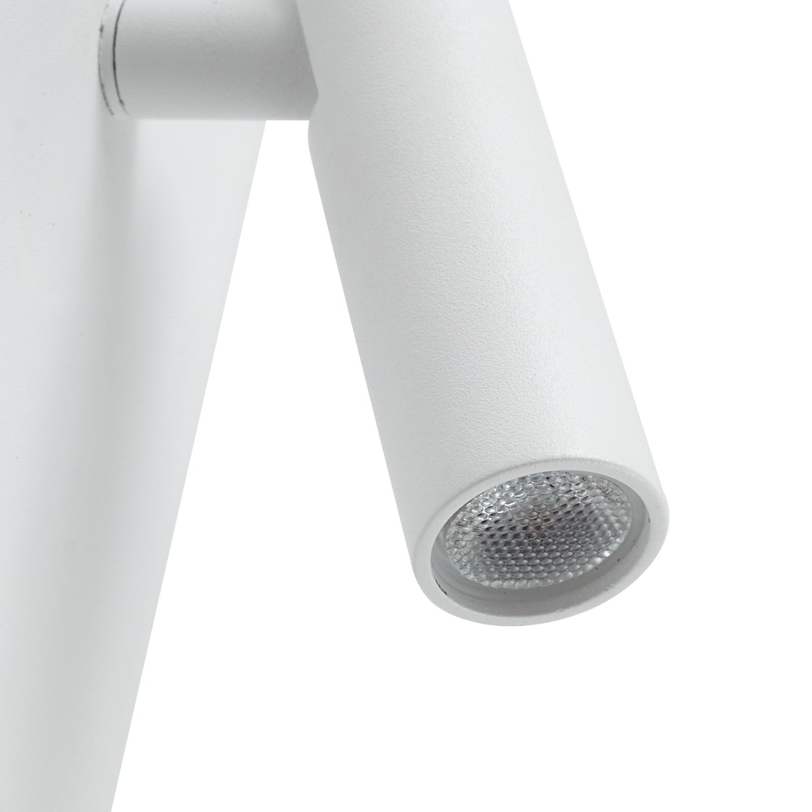 Aplique de pared LED recargable Lindby Agit, blanco, metal, regulador de