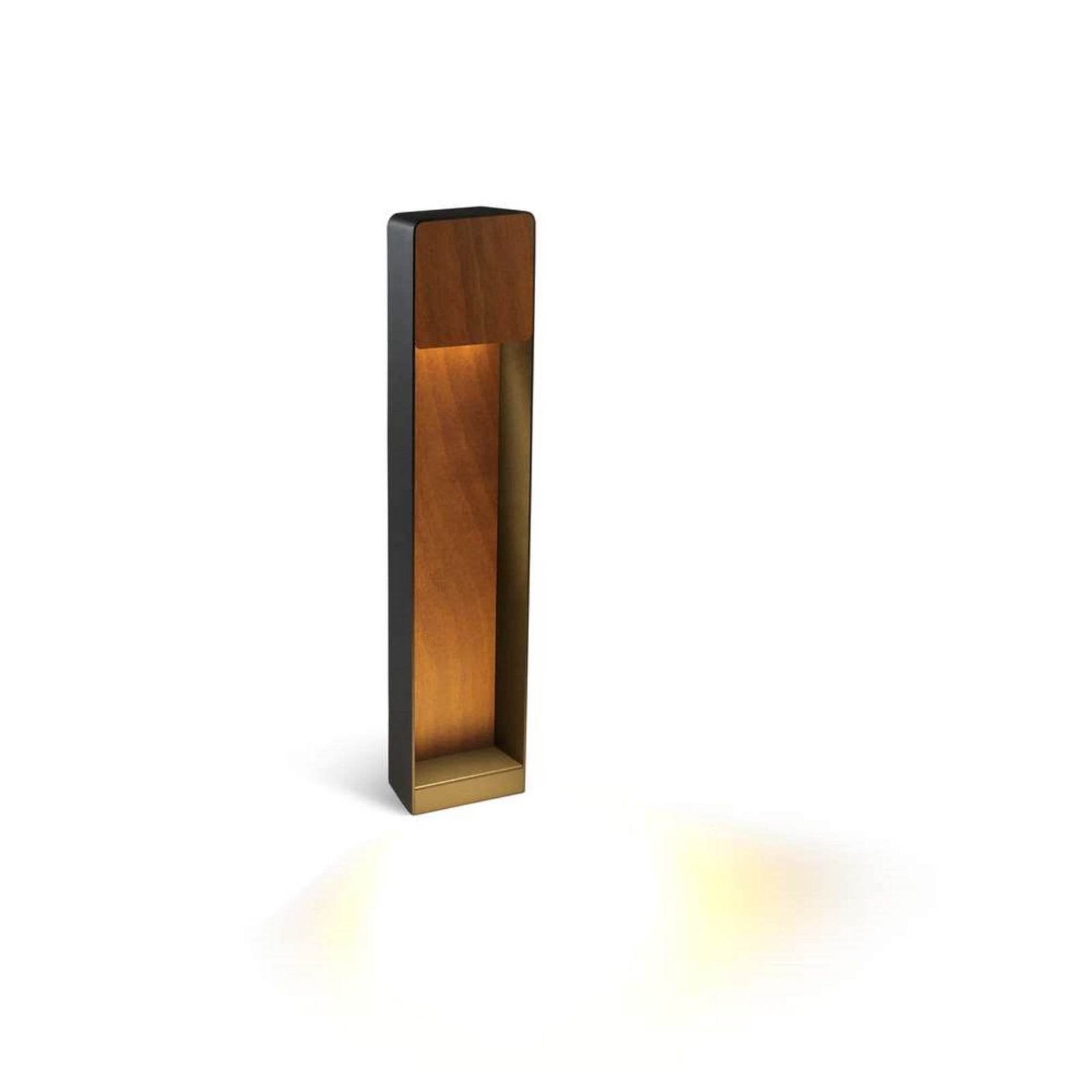 Lab B60 Pollare Graphite Grey/Rust Texture MARSET - Metall | Produkter - Utomhusbelysning - Pollare | Lampspecialisterna
