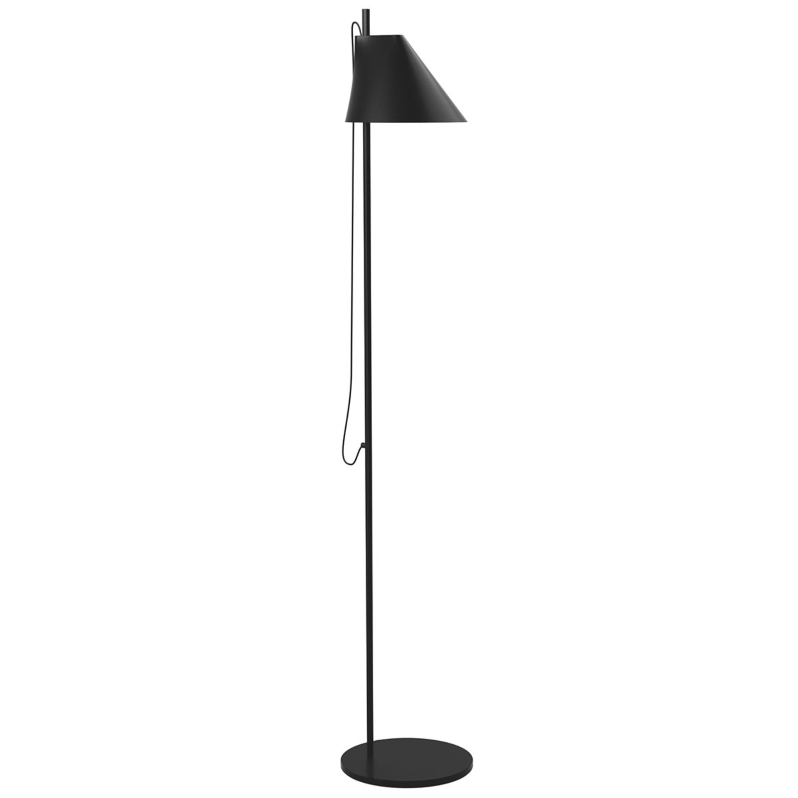 Dimbare designer LED tafellamp Yuh in zwart