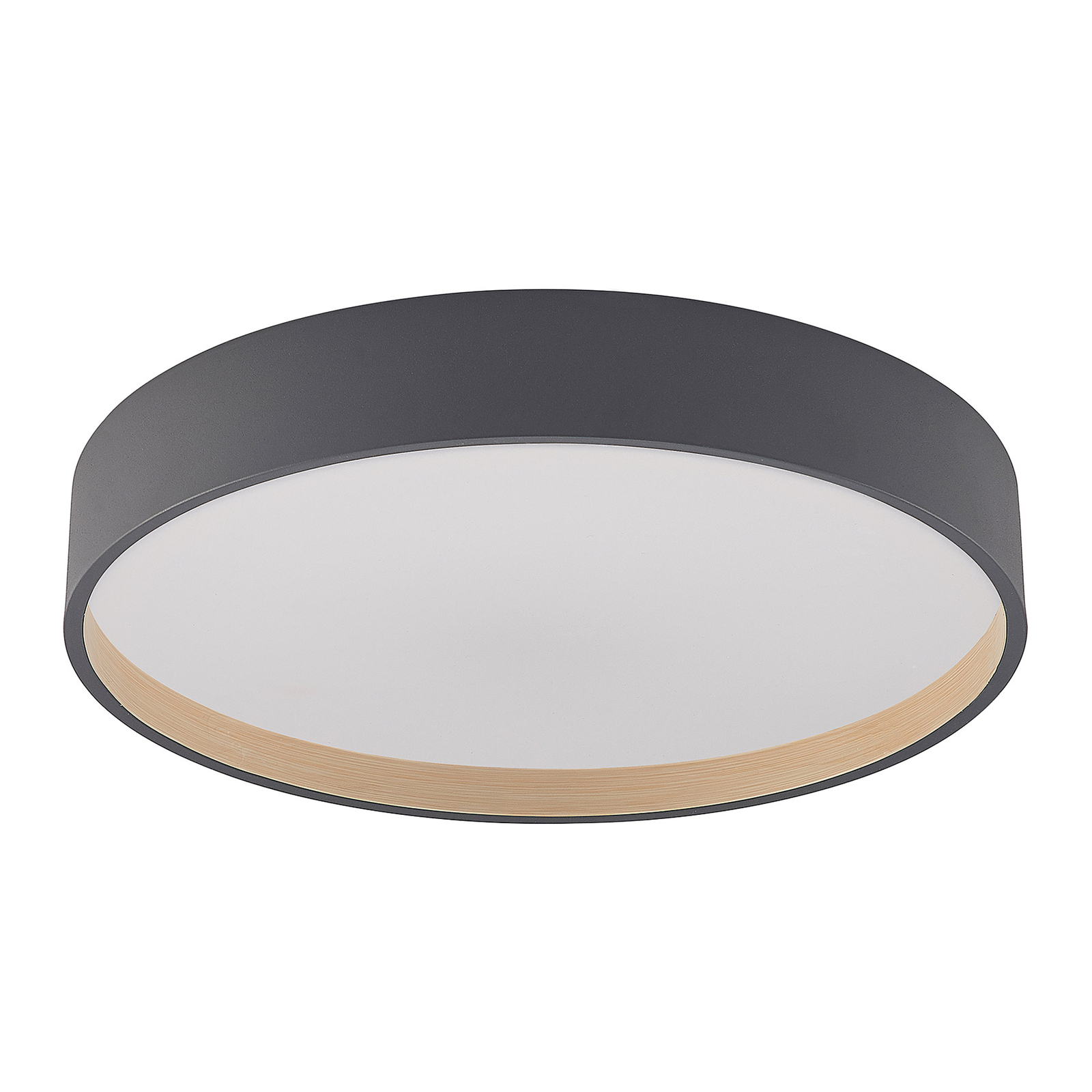 Lindby Todor LED ceiling light CCT grey 50 cm
