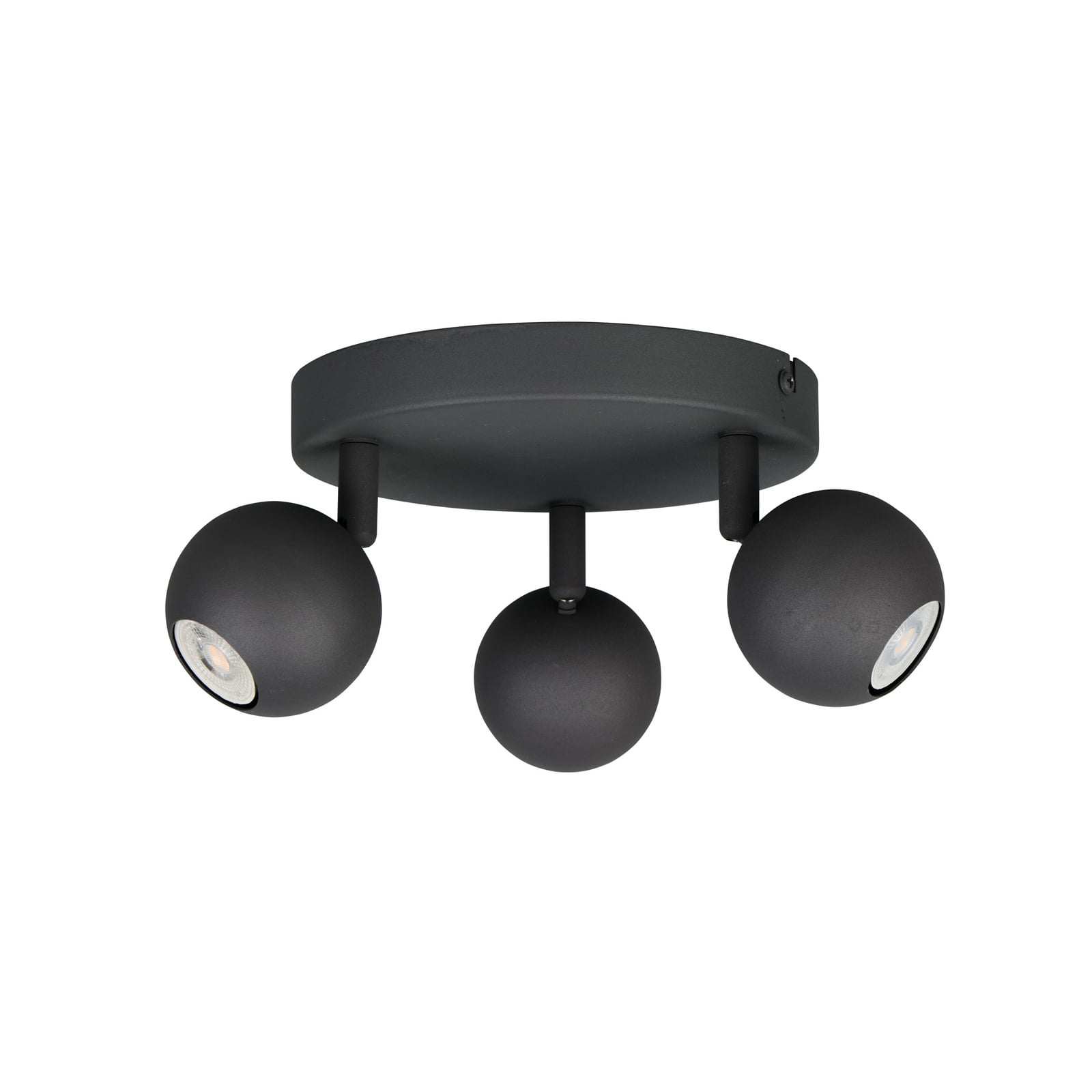 Plafoniera Enaro, antracite, metallo, GU10 Mini
