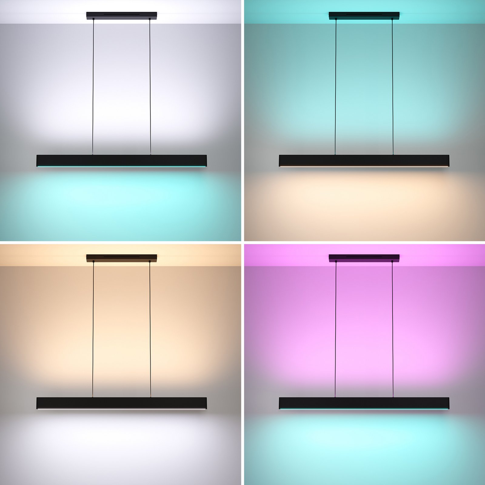 EGLO connect LED piekaramais gaismeklis Andreas-Z, melns, tērauds EGLO connect LED piekaramais gaismeklis Andreas-Z, melns, tērauds