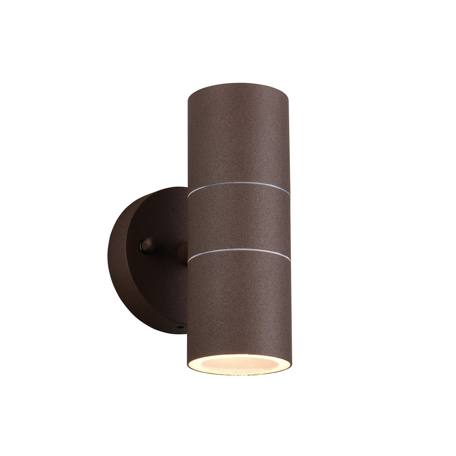 Zunanja stenska svetilka Turia, barva rje, višina 16 cm, kovina