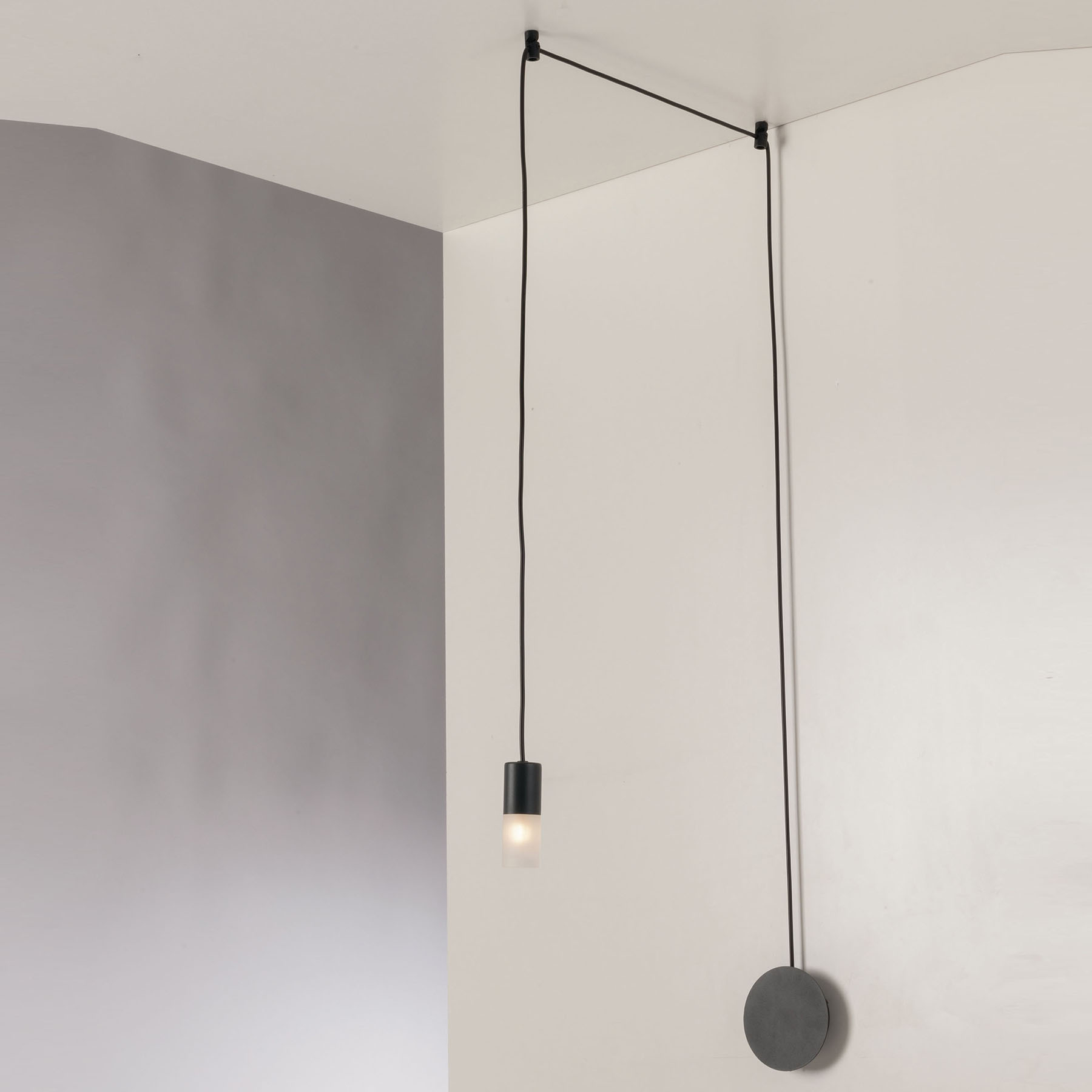 Eco-Light Spider hanging decentralised 1-bulb anthracite, for Living / Dining Room, metal, glass, G9, 10 W, energy efficiency: A++