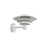 Montaro LED-Außenwandleuchte, IP54, weiß, Sensor, Aluminium - Lucande