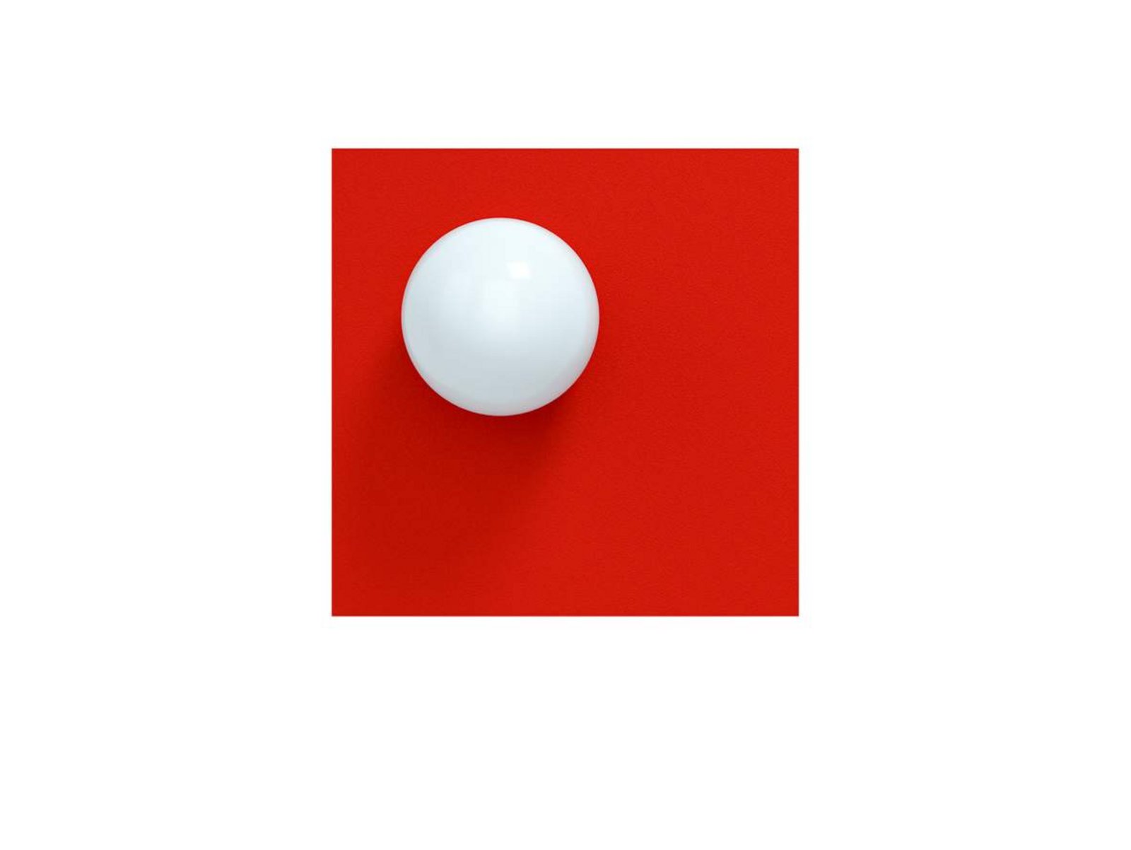 Candy Big Square S Vägg-/Plafond Strawberry Red - Swedish Ninja