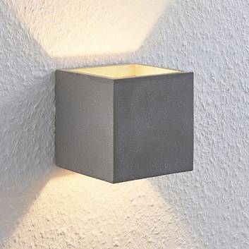 Lindby Nellie LED-Beton-Wandlampe, Breite 11,5 cm