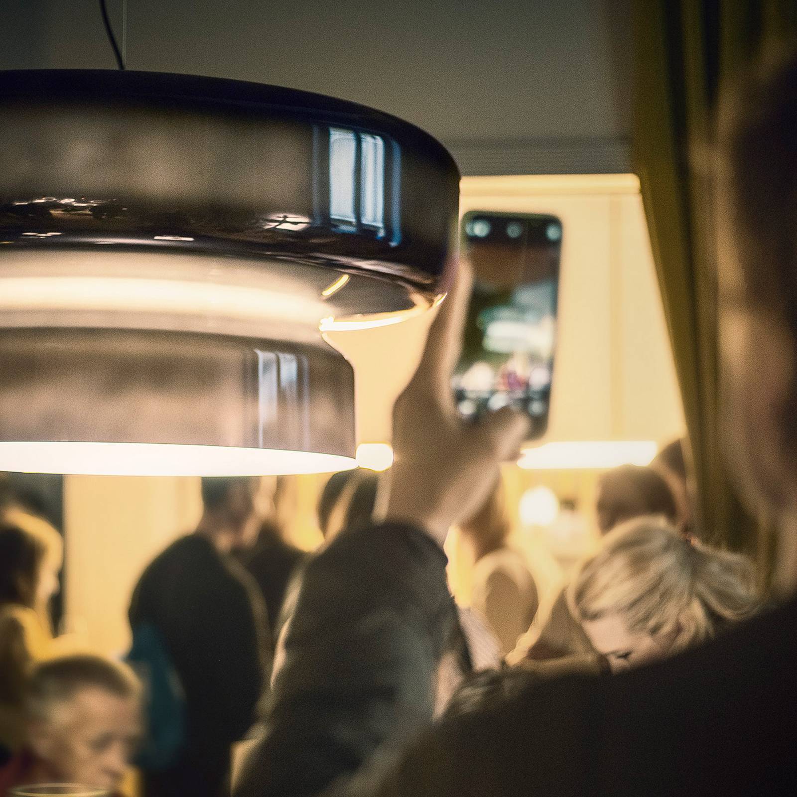 Żyrandol LED MARSET Bohemia, Triac, dymnoszara