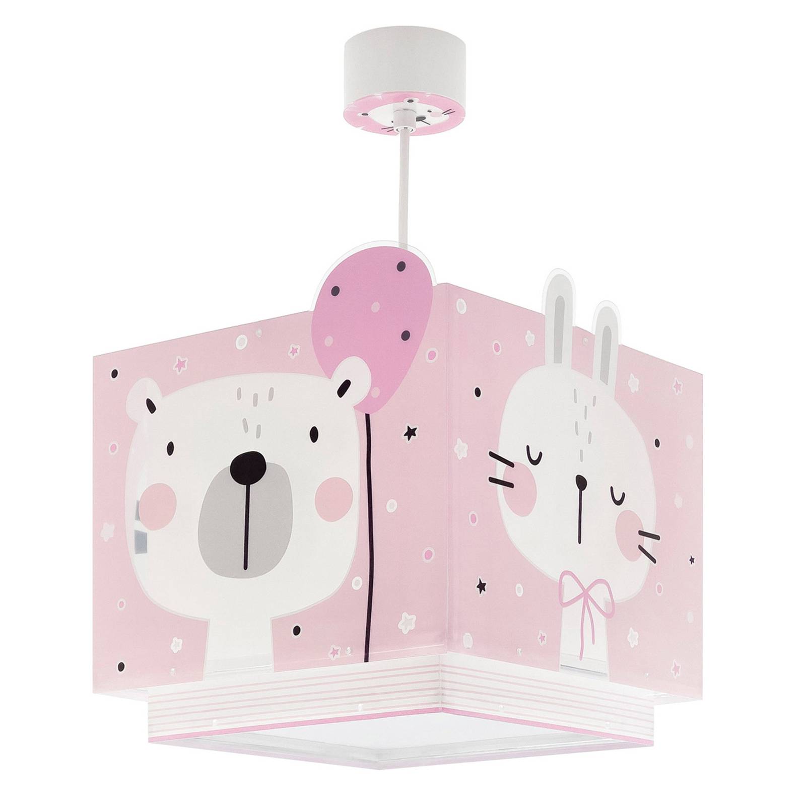 Lampa wisząca dziecięca Dalber Baby Jungle, różowa