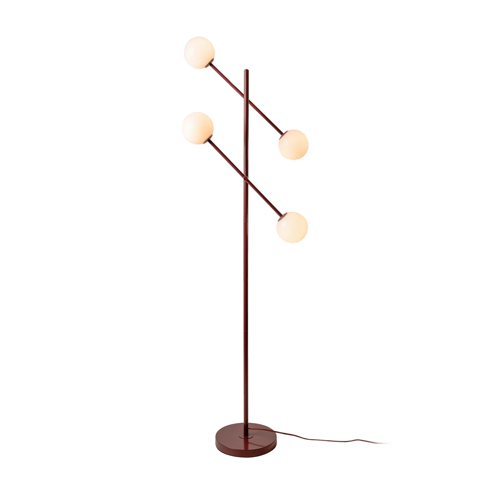 IT'S ABOUT ROMI Lampadaire Copenhagen, rouge foncé, pivotant