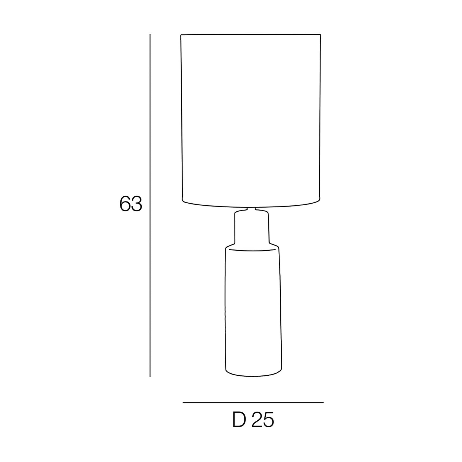 Lampada da tavolo Santal beige/marrone, altezza 63 cm - COREP SAS