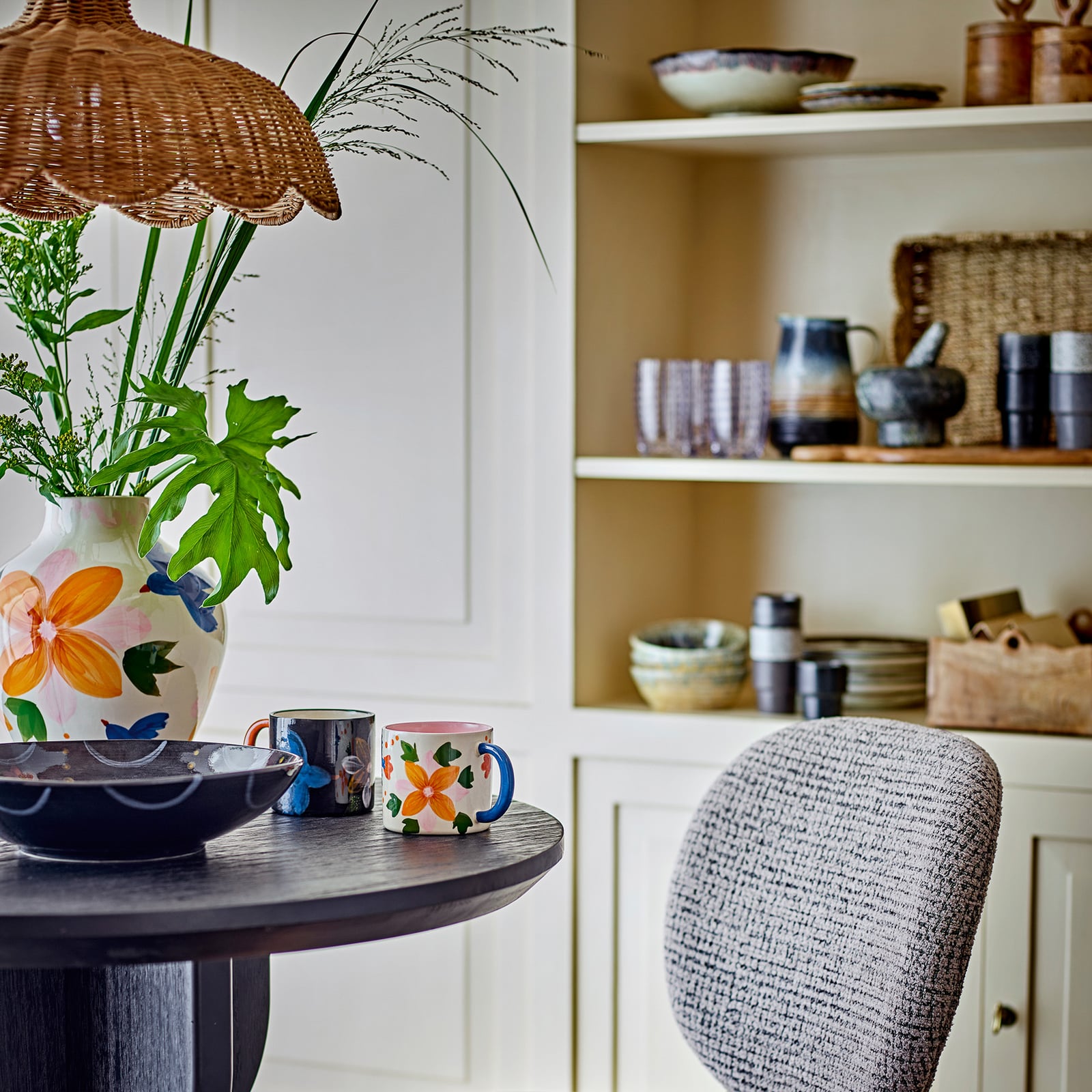 Pittu Hängelampe, natur, Ø42 cm, Rattan, E27 - Bloomingville Pittu Hängelampe, natur, Ø42 cm, Rattan, E27 - Bloomingville