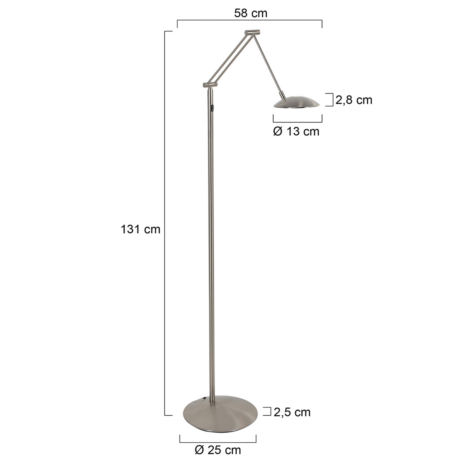 Lampa stojąca LED Daphne 2-punktowa, 1-punktowa, stalowa, CCT, pilot Lampa stojąca LED Daphne 2-punktowa, 1-punktowa, stalowa, CCT, pilot