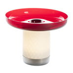 Artemide Bontà LED table lamp, red dish