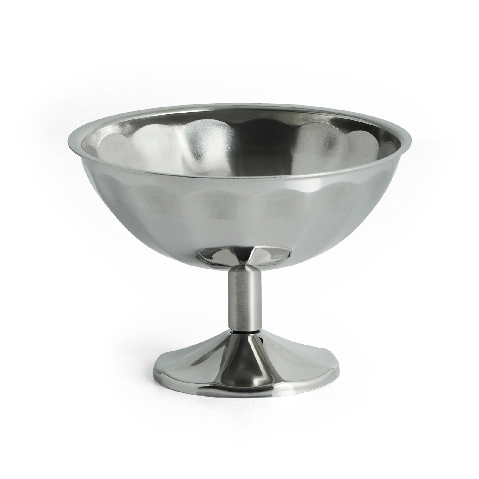 Copa de postre italiana gris acero inoxidable Ø 12 cm - HAY