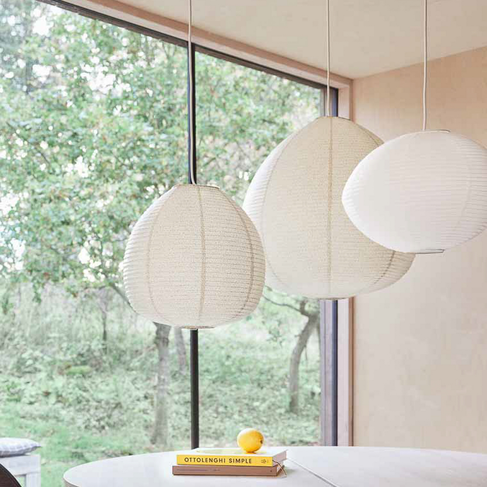 Abajur Kojo, creme, Ø60 cm, papel - OYOY Living Design Abajur Kojo, creme, Ø60 cm, papel - OYOY Living Design