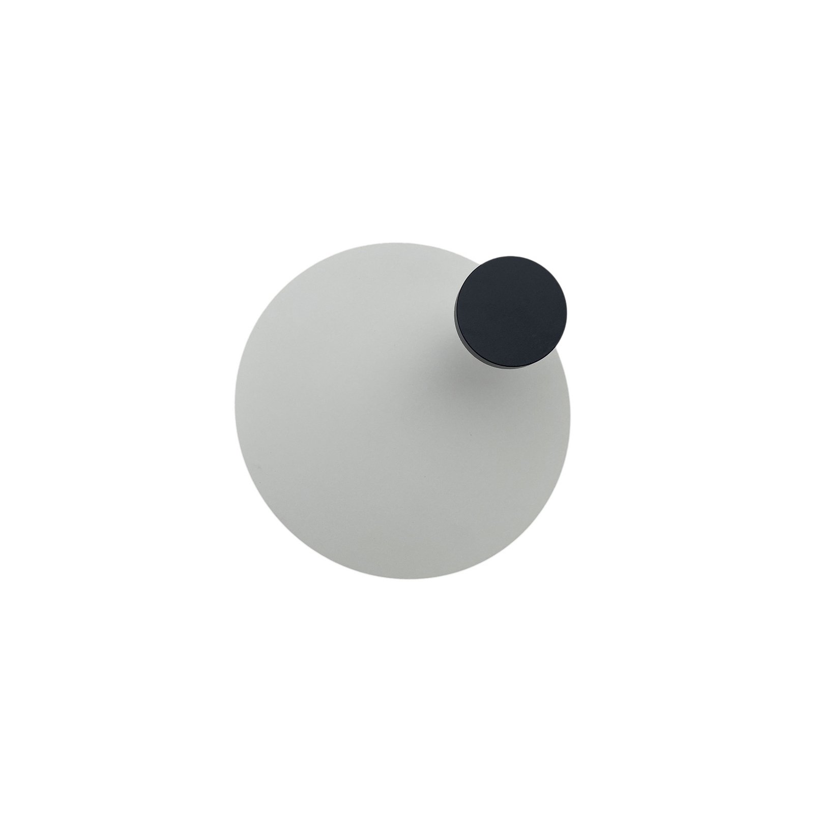 Knikerboker LED wall lamp Pois, white, Ø 25 cm, dimmable