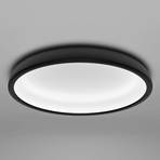 Reflexio LED ceiling light Ø 46 cm, black