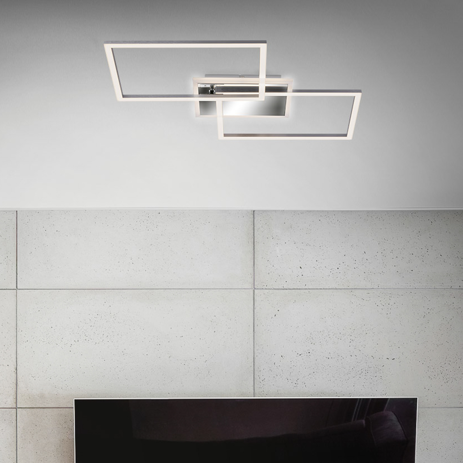 Frame LED ceiling light, 2bulb, CCT, remote Lights.ie