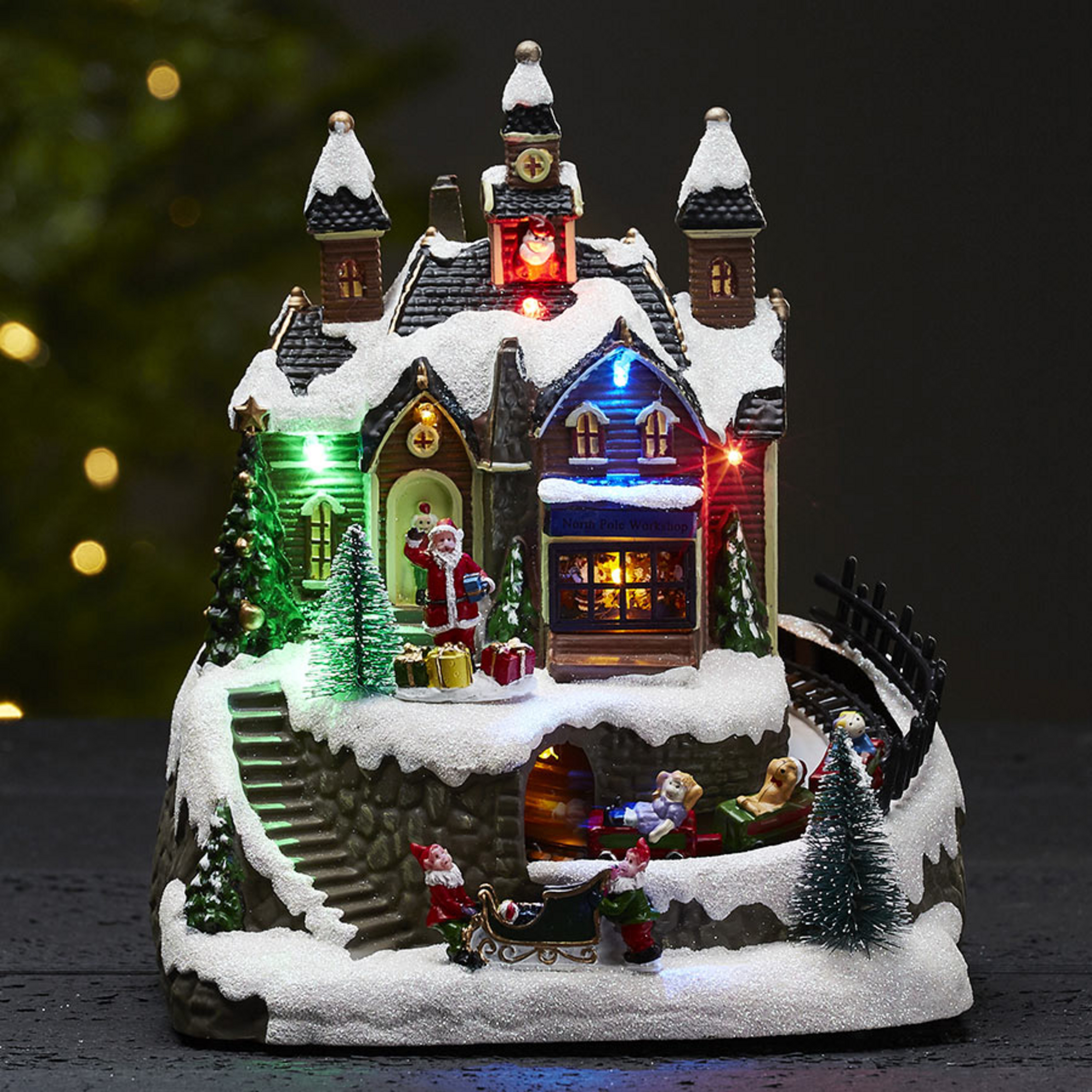 Lampada decorativa LED Trainville con musica