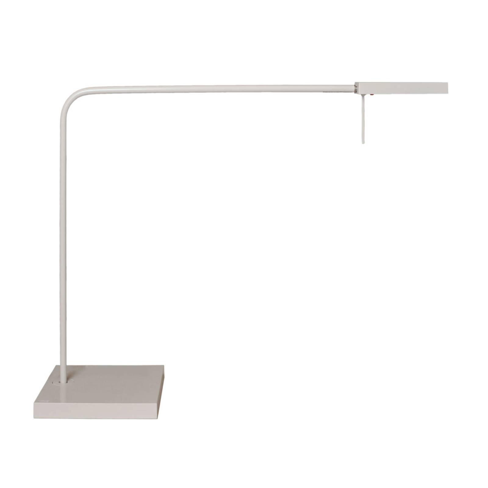 Lampe de bureau LED Ninety avec pied en blanc