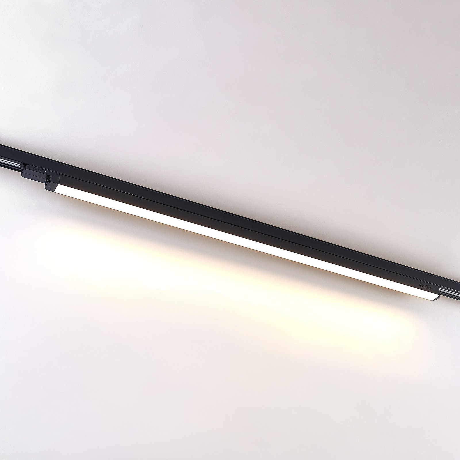 Arcchio LED-Schienenleuchte Harlow, schwarz, 109 cm, 3.000K