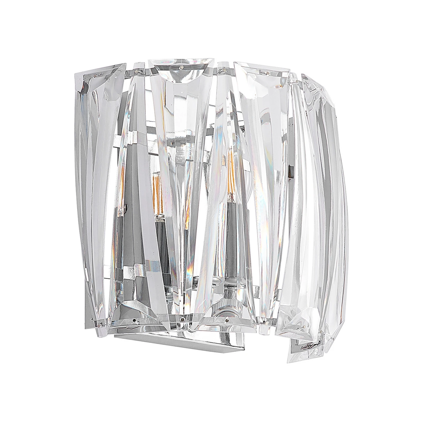 Lindby vägglampa Sofia, transparent, akryl, 23cm