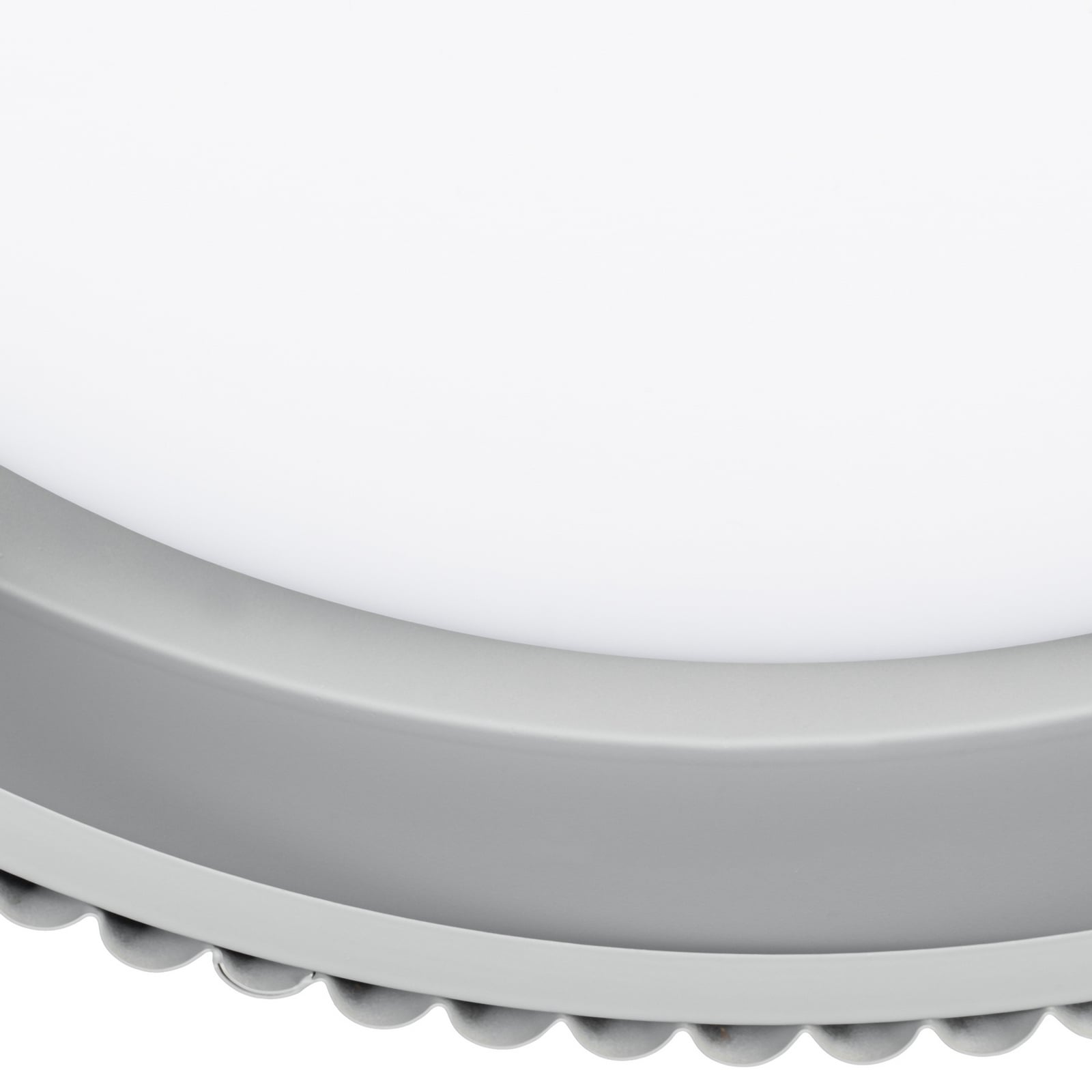 Plafonnier LED Lindby Colbie, gris nervuré, Ø 46 cm, à intensité variable. Plafonnier LED Lindby Colbie, gris nervuré, Ø 46 cm, à intensité variable.